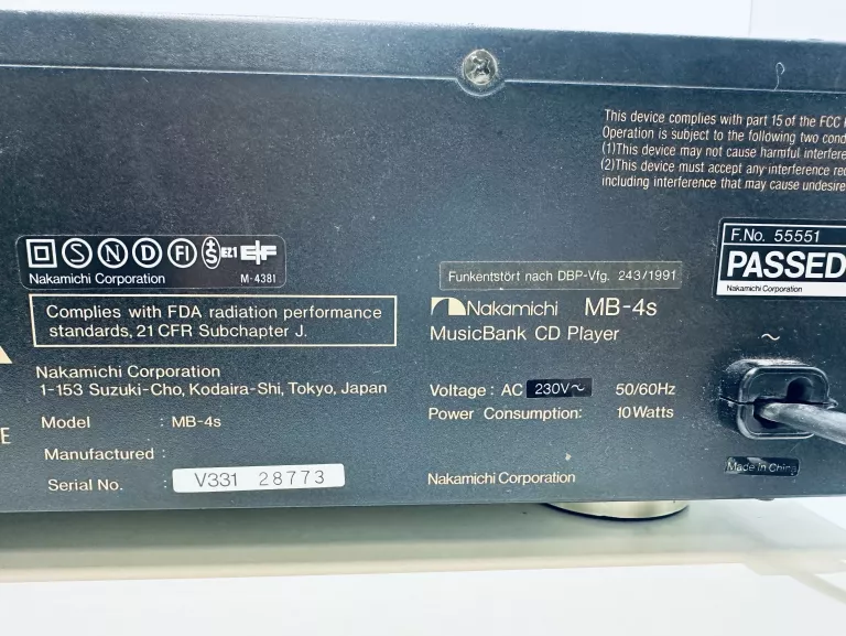 NAKAMICHI MB 4S ZMIENIARKA CD X 7 PŁYT ODTWARZACZ