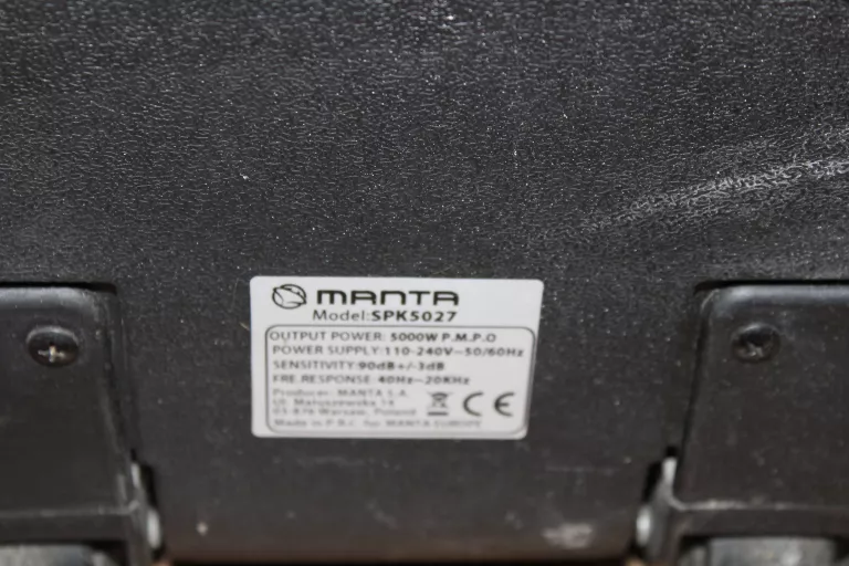 GŁOŚNIK MANTA SPK5027 NERIO POWER AUDIO