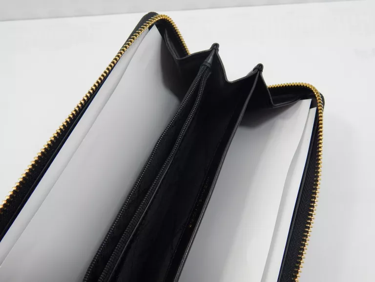 MICHAEL KORS PORTMONETKA SKÓRA NATURALNA CZARNY 34F9GTVZ3L