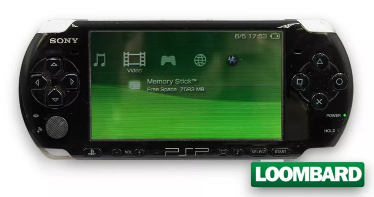KONSOLA SONY PSP SLIM 3004 + KARTA PAMIĘCI 8 GB, ŁADOWARKA, ETUI, GRY