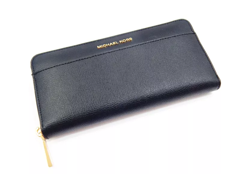 MICHAEL KORS PORTMONETKA SKÓRA NATURALNA CZARNY 34F9GTVZ3L