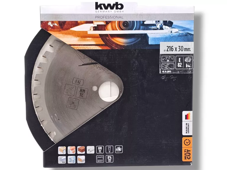 TARCZA UNIWERSALNA KWB PROFESSIONAL 216 X 30 MM (34 ZĘBY)