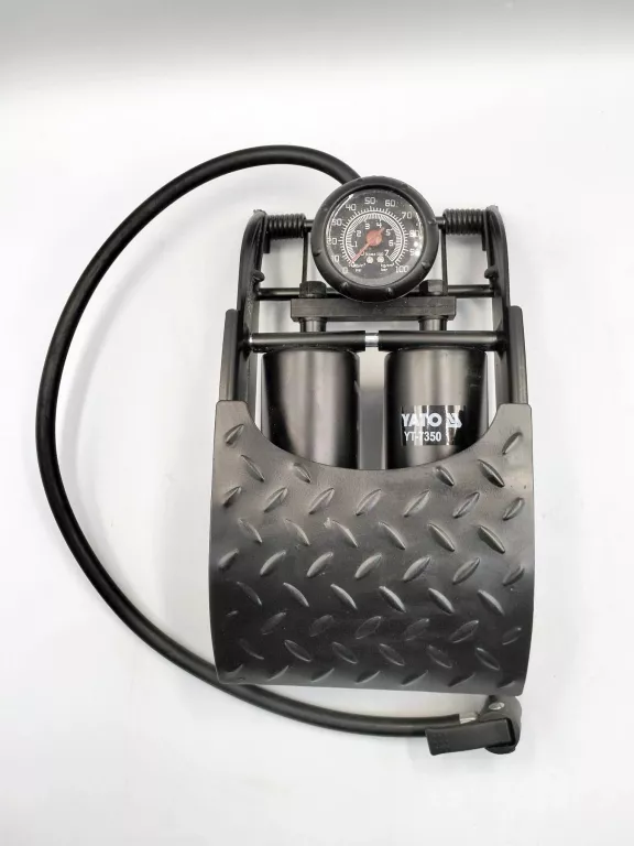 YATO YT-7350 POMPKA NOŻNA DWUTŁOKOWA Z MANOMETREM