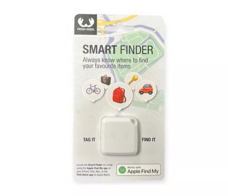 LOKALIZATOR KLUCZY GPS SMART BLUETOOTH FINDER AIRTAG APPLE MY FIND BIAŁY