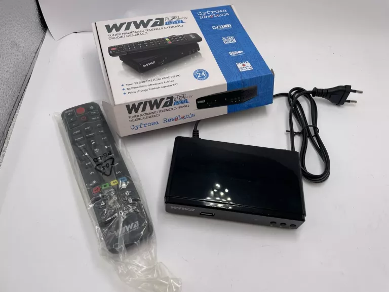 DEKODER DVB-T2 H.265 HEVC WIWA H.265 LITE NEW KOMPLET