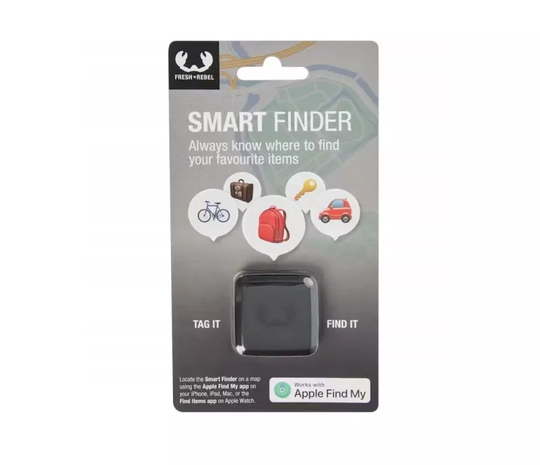 LOKALIZATOR KLUCZY GPS SMART BLUETOOTH FINDER AIRTAG APPLE MY FIND SZARY