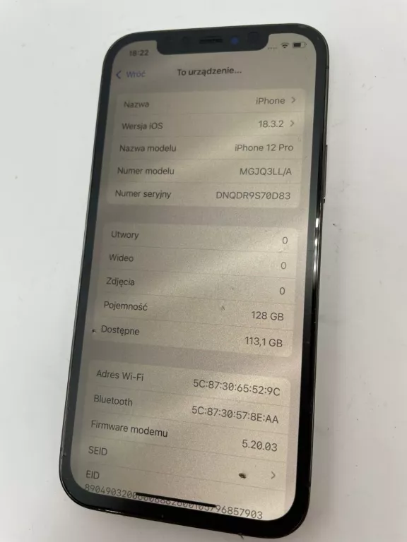 TELEFON IPHONE 12 PRO 6/128GB + KABEL USB