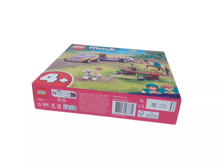 KLOCKI LEGO FRIENDS 42634 PRZYCZEPKA DLA KONIA I KUCYKA