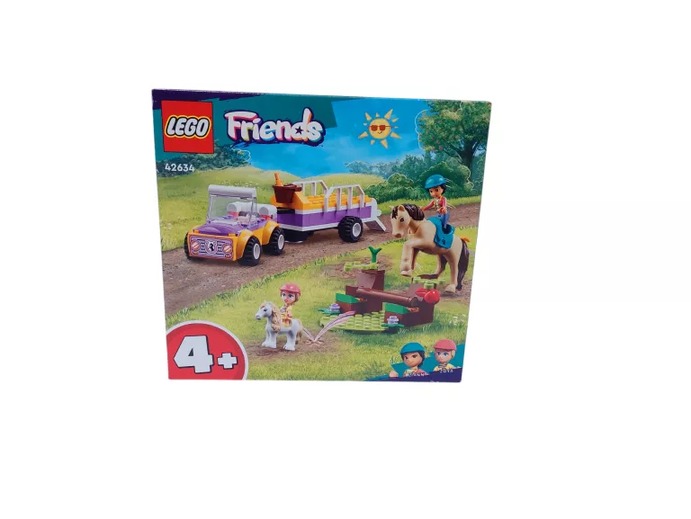KLOCKI LEGO FRIENDS 42634 PRZYCZEPKA DLA KONIA I KUCYKA