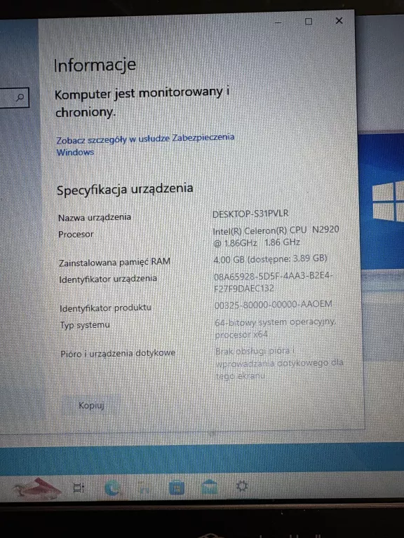 LAPTOP PACKARD BELL
