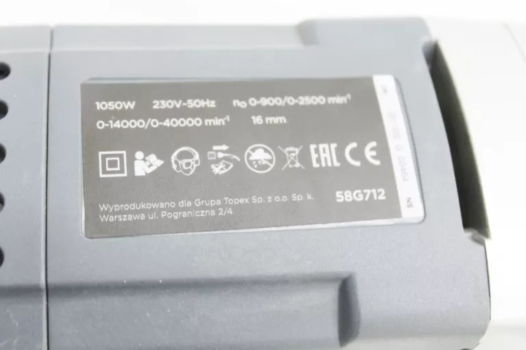 WIERTARKA UDAROWA GRAPHITE 58G712 1050 W 16 MM