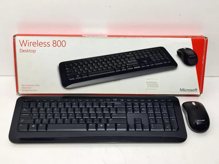 ZESTAW KLAWIATURA MICROSOFT WIRELESS 800 I MYSZ MICROSOFT WIRELESS 1000