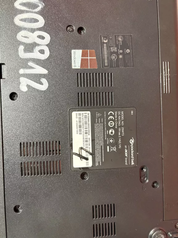 LAPTOP PACKARD BELL