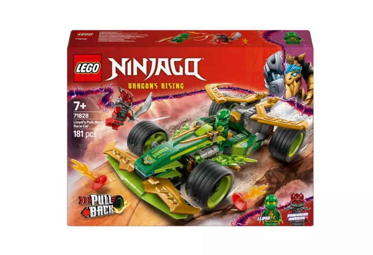 LEGO NINJAGO 71828 SAMOCHÓD WYŚCIGOWY LLOYDA Z NAPĘDEM TYPU PULL-BACK