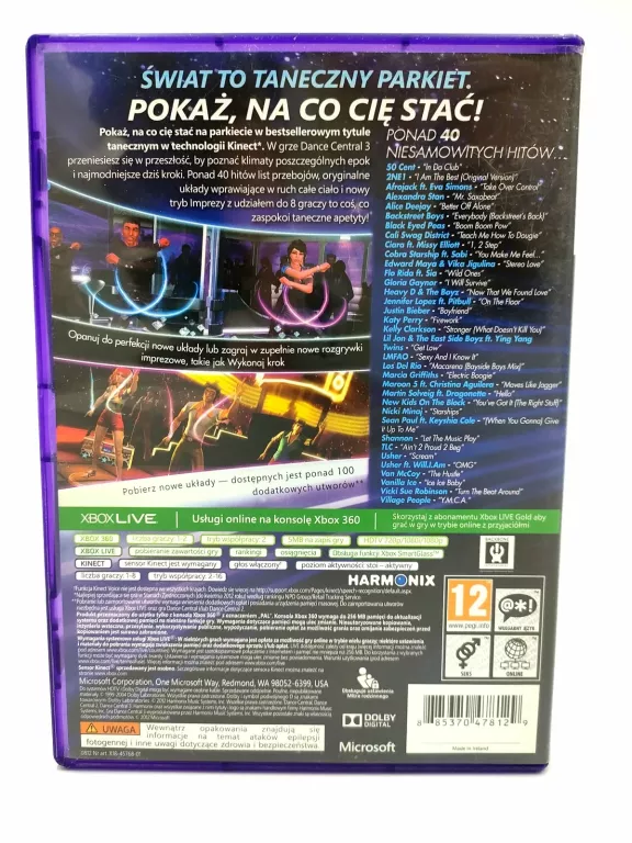 DANCE CENTRAL 3 XBOX360