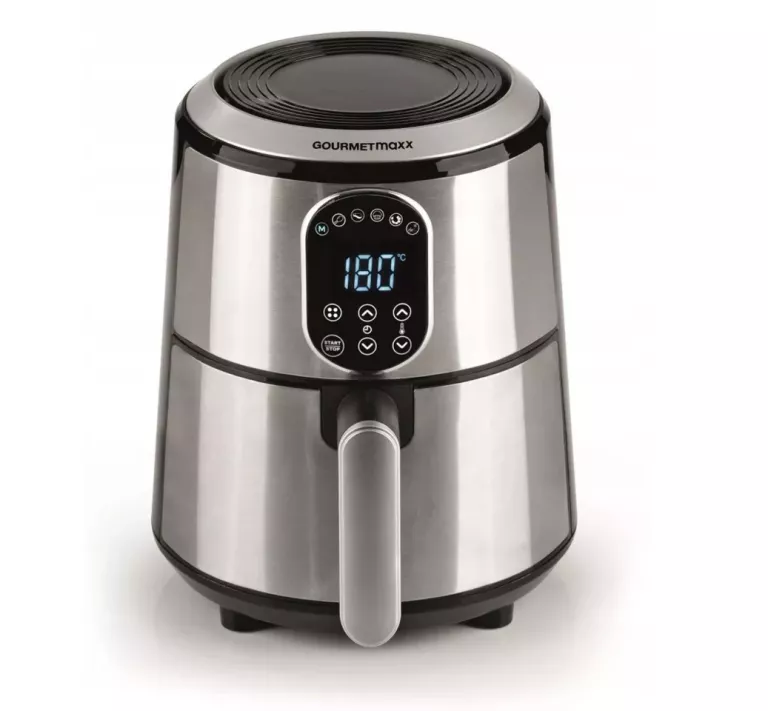 FRYTKOWNICA BEZTŁUSZCZOWA GOURMETMAXX WYŚWIETLACZ INOX 1500W 6W1 GRILL