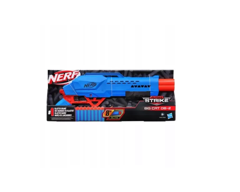 NERF ALPHA STRIKE SHOTGUN PISTOLET BIG CAT DB-2 F2463