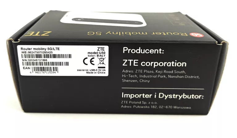 ROUTER MOBILNY ZTE U50 KOMPLET JAK NOWY