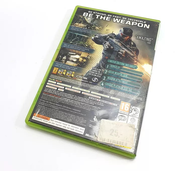 GRA NA KONSOLE XBOX 360 - CRYSIS 2 LIMITED EDITION