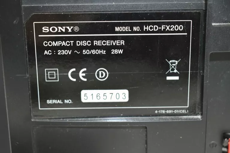 WIEŻA SONY CMT-FX200