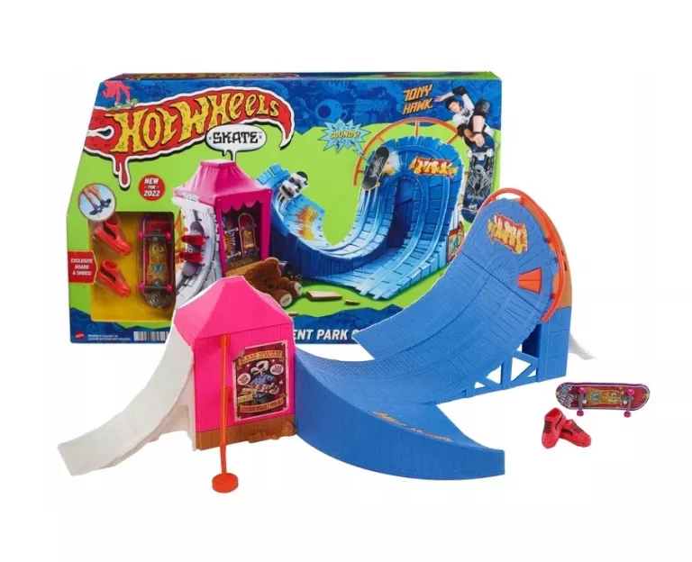 HOT WHEELS SKATE SKATEPARK WESOŁE MIASTECZKO ZESTAW HGT95