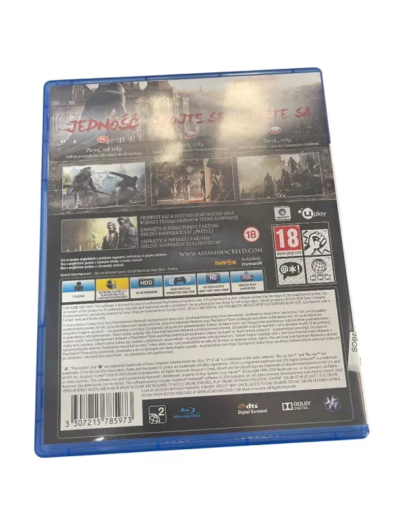 GRA PS4 ASSASINS CREED UNITY