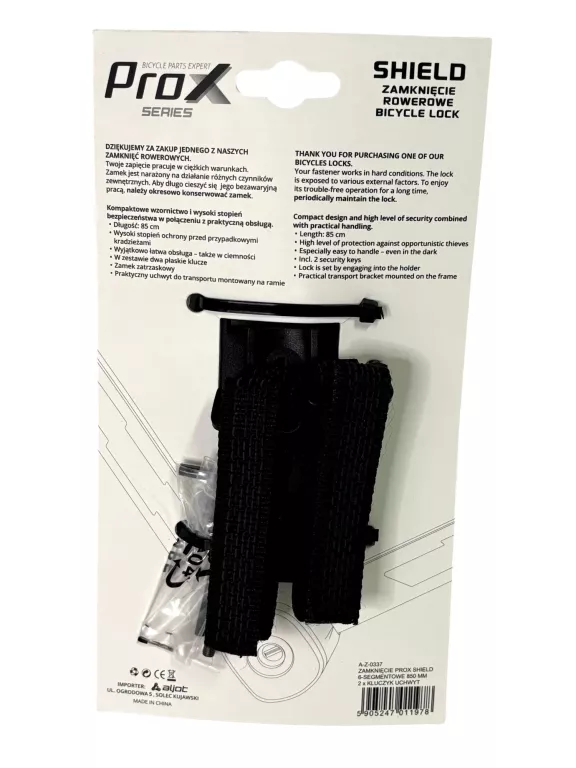 PROX ZAPIĘCIE ROWEROWE SEGMENTOWE 6-SEGMENTOWE 850MM