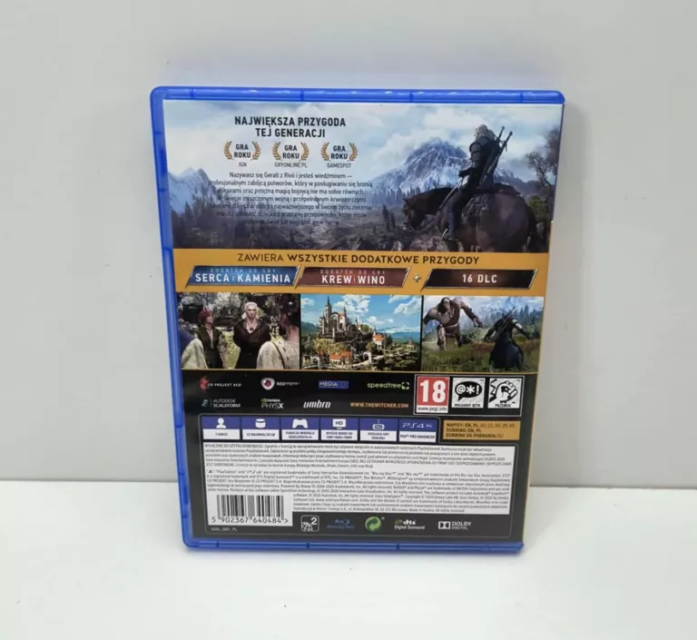 GRA PS4 WIEDŹMIN 3 DZIKI GON EDYCJA GRY ROKU
