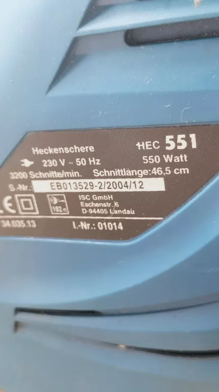 EINHELL ROYAL NOŻYCE DO ŻYWOPŁOTU HEC 551 OKAZJA!