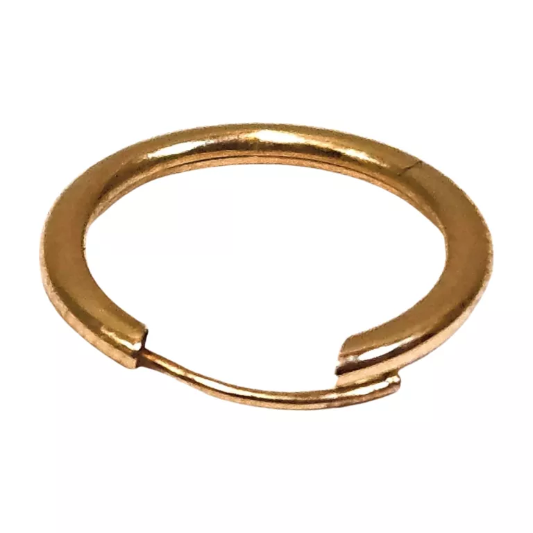 KOLCZYKI ZŁOTE KÓŁKA 0,52G 585 ŚREDNICA 15 MM