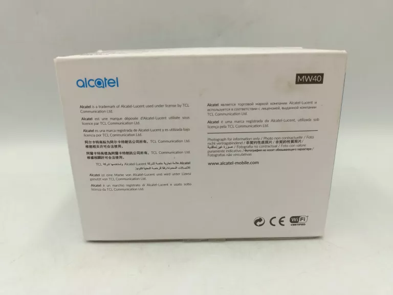ROUTER ALCATEL LINK ZONE 4G MW40V KOMPLET