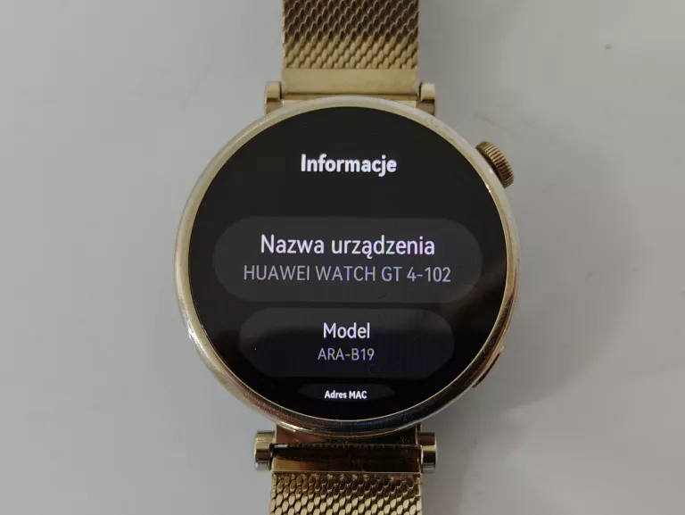 SMARTWATCH HUAWEI WATCH GT 4 41MM ZŁOTY