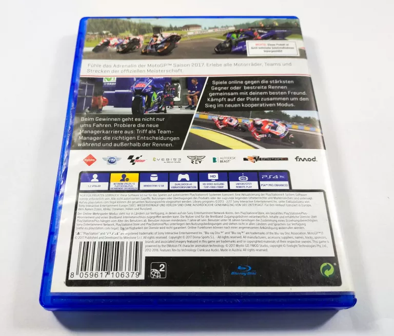 MOTOGP 17 SONY PLAYSTATION 4 (PS4)