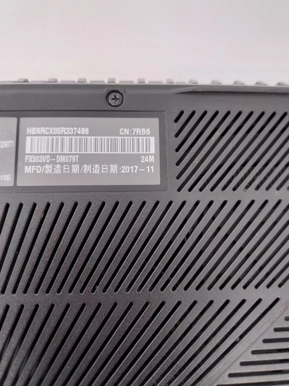 LAPTOP ASUS FX503V I5