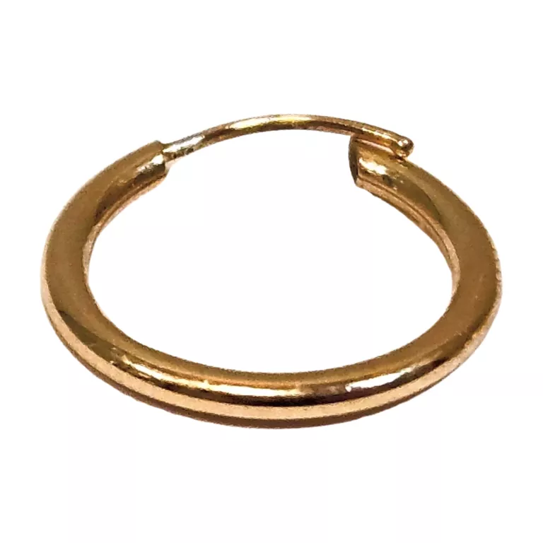 KOLCZYKI ZŁOTE KÓŁKA 0,52G 585 ŚREDNICA 15 MM