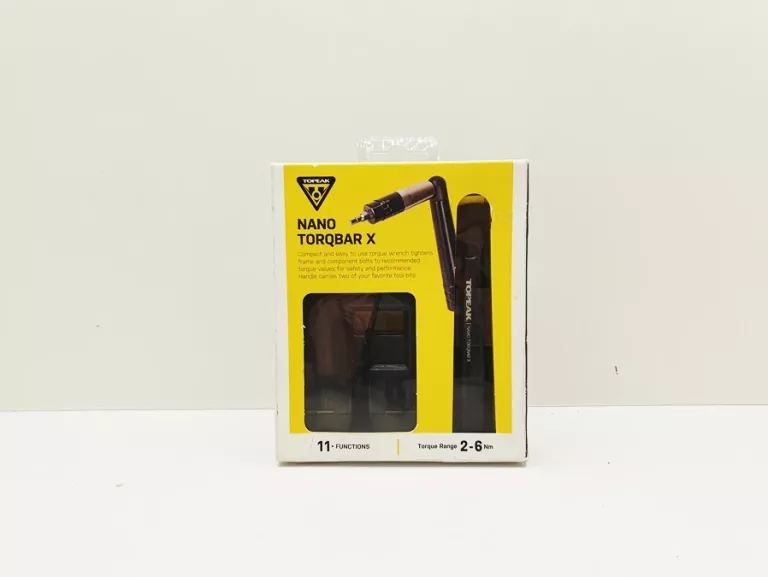 KLUCZ DYNAMOMETRYCZNY TOPEAK NANO TORQBAR X 2-6NM, W/5 TOOL BITS