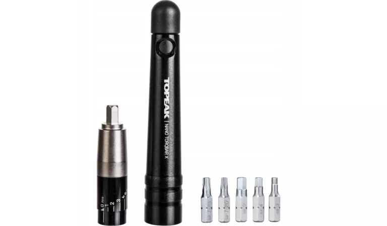 KLUCZ DYNAMOMETRYCZNY TOPEAK NANO TORQBAR X 2-6NM, W/5 TOOL BITS