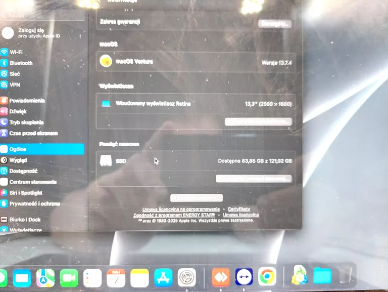 LAPTOP APPLE MACBOOK PRO 2017 A1708 13.3 I5 2.3GHZ 8GB SSD128GB