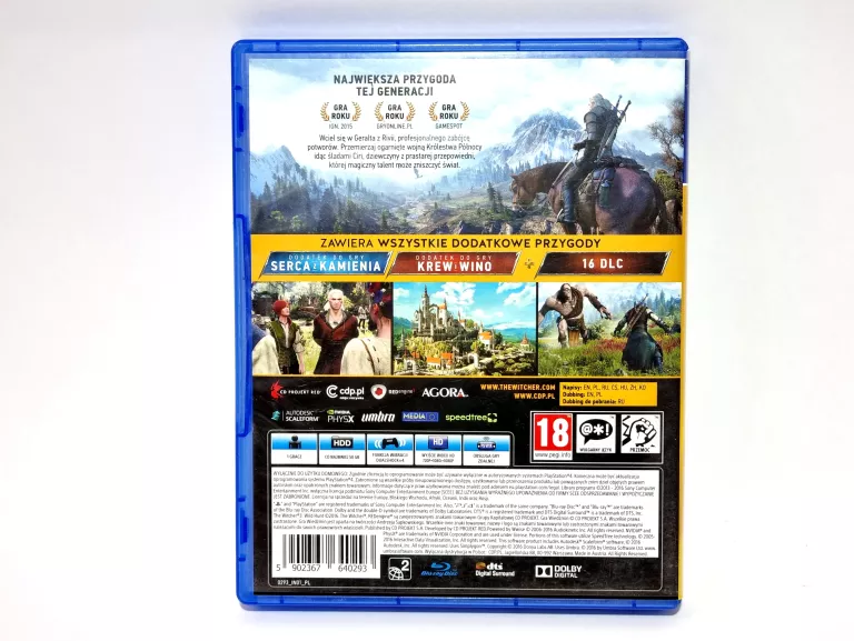 GRA NA PS4: WIEDŹMIN 3 POLSKA WERSJA