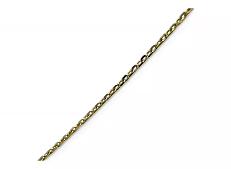 ŚLICZNY ZŁOTY ŁAŃCUSZEK Z ZAWIESZKĄ ŁĘZKĄ 585 | 1,66G | 42-45CM