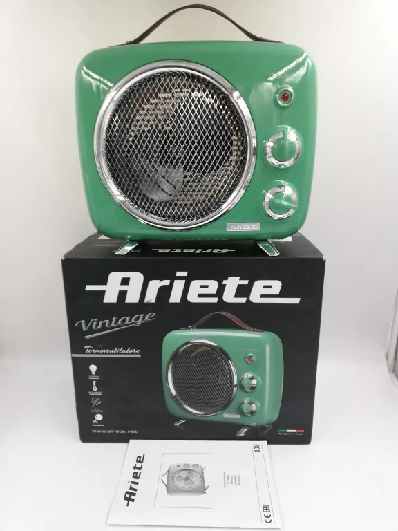 TERMOWENTYLATOR GRZEJNIK ARIETE 808 RETRO VINTAGE 2000W