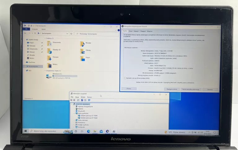 LAPTOP LENOVO IDEAPAD Y510P I7-4700MQ 8/1000GB NVIDIA GT750M SLI + ZASILAC