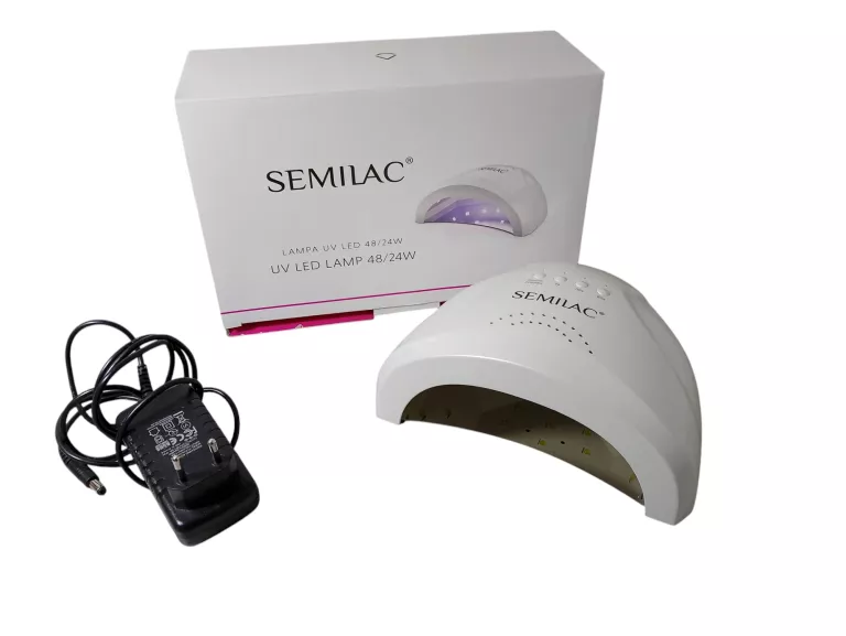 SEMILAC LAMPA DO PAZNOKCI UV LED MANICURE PEDICURE HYBRYDY ŻELE 24W/48