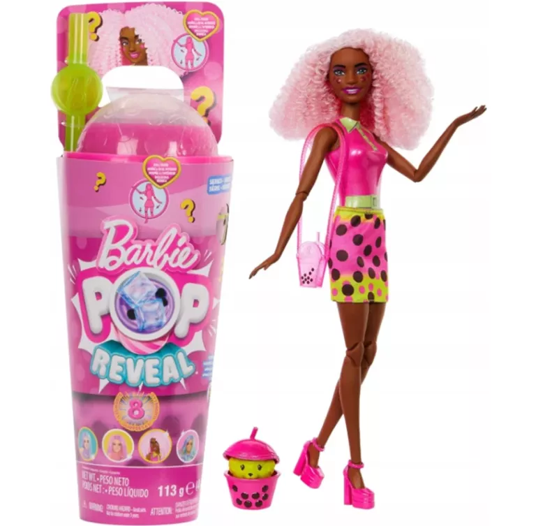 LALKA BARBIE POP REVEAL BUBBLE TEA BERRY BLISS, PACHNĄCA LALKA