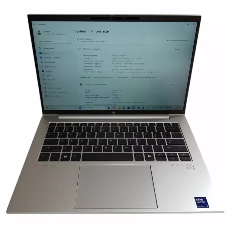LAPTOP HP ELITEBOOK 840 G11 ULTRA 5 125U 16GB RAM SSD 512GB 14' IPS WIN11P