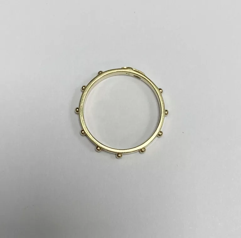 PIĘKNY ZŁOTY PIERŚCIONEK RÓŻANIEC PR.585 R.15