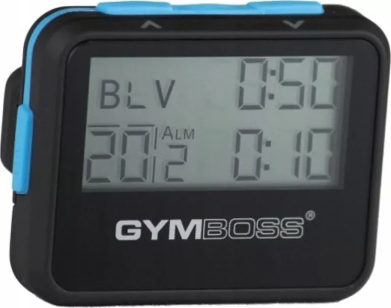ZEGAR / STOPER INTERWAŁOWY GYMBOSS (CZARNY)
