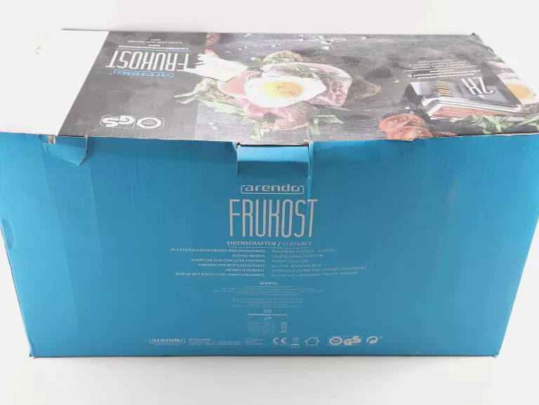 TOSTER NA 4 KROMKI ARENDO FRUKOST 1500W