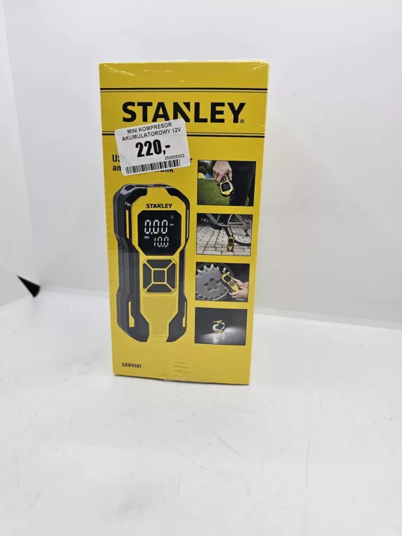 MINI KOMPRESOR AKUMULATOROWY 12V 2000MAH 10BAR USB STANLEY