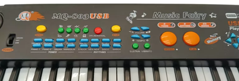 LEAN TOYS KEYBOARD ORGANY Z MIKROFONEM MQ-803 MP3